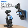 DJI Osmo Pocket 4 -monitoiminen magneettinen kiinnitysteline - 1/4" kierre - musta
