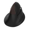 Delux M618 Mini Jet Gold -ergonominen pystysuora hiiri - Bluetooth 4.0, 2.4GHz, 2400 DPI - musta