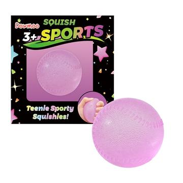Dowmoo Mini -urheilupallo, puristelulelu / stressinpoistolelu - baseball / Pinkki