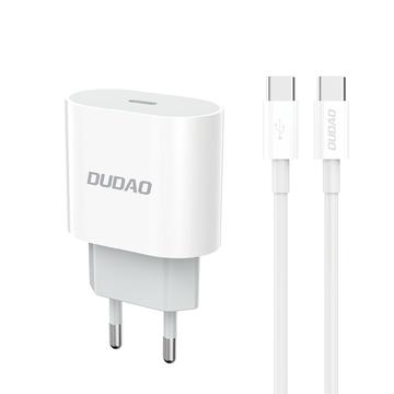 Dudao A14EUC 20W:n USB-C PD -seinälaturi, mukana USB-C-kaapeli – kaapeli