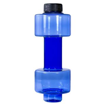Käsipainon muotoinen vesipullo – 550ml – sininen