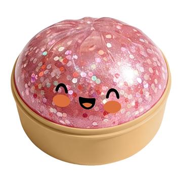 Pehmeä stressinpoistolelu, jossa on höyrykeitinlaatikko - vaaleanpunainen