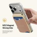 Dux Ducis Arch -magneettinen MagSafe-korttikotelo RFID-suojauksella - khaki