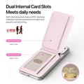 Dux Ducis Arch -magneettinen MagSafe-korttikotelo RFID-suojauksella - vaaleanpunainen