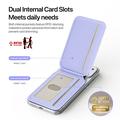 Dux Ducis Arch -magneettinen MagSafe-korttikotelo RFID-suojauksella - violetti