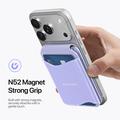 Dux Ducis Arch -magneettinen MagSafe-korttikotelo RFID-suojauksella - violetti