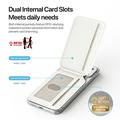 Dux Ducis Arch -magneettinen MagSafe-korttikotelo RFID-suojauksella - valkoinen / sininen