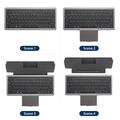 Dux Ducis -monitoiminen Bluetooth-näppäimistö kosketuslevyllä kannettavalle tietokoneelle, tabletille ja puhelimelle - musta