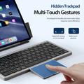 Dux Ducis -monitoiminen Bluetooth-näppäimistö kosketuslevyllä kannettavalle tietokoneelle, tabletille ja puhelimelle - musta