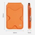 Dux Ducis Papo RFID-suojattu magneettinen korttikotelo ja teline - MagSafe-yhteensopiva - oranssi