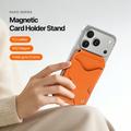 Dux Ducis Papo RFID-suojattu magneettinen korttikotelo ja teline - MagSafe-yhteensopiva - oranssi