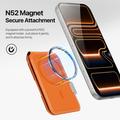 Dux Ducis Papo RFID-suojattu magneettinen korttikotelo ja teline - MagSafe-yhteensopiva - oranssi