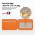 Dux Ducis Papo RFID-suojattu magneettinen korttikotelo ja teline - MagSafe-yhteensopiva - oranssi