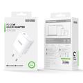 Duzzona T11 20W USB-C PD -miniseinälatauslaite - EU-pistoke - valkoinen