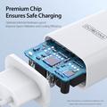 Duzzona T11 20W USB-C PD -miniseinälatauslaite - EU-pistoke - valkoinen