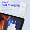 Duzzona T3 20W USB-C PD -pikalaturi - EU-pistoke - valkoinen