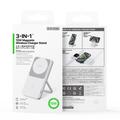 Duzzona W19 15W 3-in-1-magneettinen langaton latausasema - MagSafe-yhteensopiva - valkoinen
