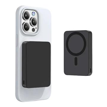 E61B 10000mAh:n magneettinen varavirtalähde, 20W:n USB-C-pikalataus - musta