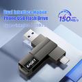 EAGET CF33 2-in-1 USB 3.2 Type-A/USB-C -muistitikku – 128 Gt – musta