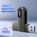 EAGET CF33 2-in-1 USB 3.2 Type-A/USB-C -muistitikku – 128 Gt – musta
