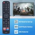ERF2A60-korvaava kaukosäädin Hisense 4K-älytelevisiolle - musta