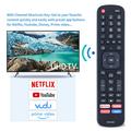 ERF2A60-korvaava kaukosäädin Hisense 4K-älytelevisiolle - musta