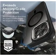 iPhone 15 Pro Max ESR Armor Tough Kickstand HaloLock MagSafe Kotelo - Musta / Kirkas