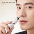 Sähköinen hiusten- ja nenäkarvojen trimmeri miehille - valkoinen