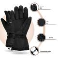 Sähköiset lämmitettävät kosketusnäytökäsineet, 2 x 5000mAh:n akulla - musta