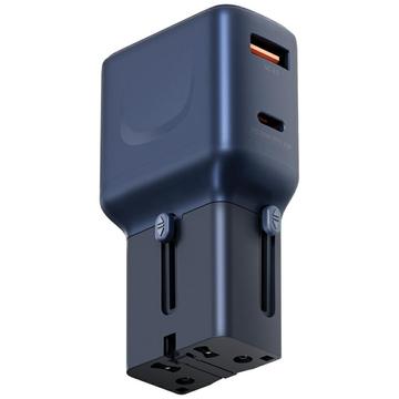 Energea TravelGo Adapter 35 - US, UK, AU, EU, PD 35W - sininen - sininen