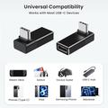 Enkay ENK-AT133 90 asteen USB-C-sovitin, 4K-tuki - 40Gbps/240W - musta