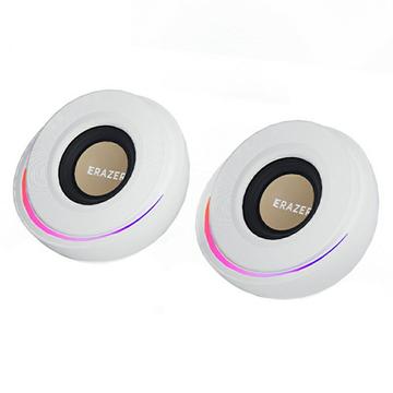 Erazer A500 2.0 RGB -pöytäkoneen pelikaiuttimet - 10W - valkoiset