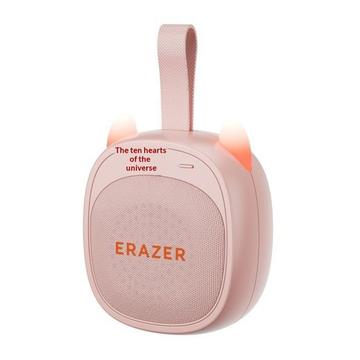 Erazer K15 -kissankorvainen kannettava Bluetooth-kaiutin - 5W - vaaleanpunainen