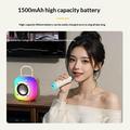 Erazer K20 Bluetooth-karaokekaiutin, 2 mikrofonia - beige