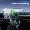Essager 15W:n magneettinen langaton laturi ja autoteline tuuletuspuhaltimella - MagSafe-yhteensopiva - musta