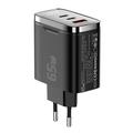 Essager ES-CD64 65W GaN-seinälaturi - 3 liitäntää - musta