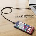 Essager ES-X47 240W:n USB-C-kaapeli digitaalisella näytöllä - 1m - musta