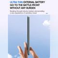 F16 Erittäin ohut 10000mAh:n magneettinen varavirtalähde digitaalisella näytöllä - MagSafe-yhteensopiva - harmaa