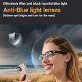 F20 Älykkäät AI-lasit, joissa on käännös, Bluetooth-musiikki/puhelut - Anti-Blue Light suojaus - hopea / musta