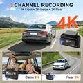 F310 3-kanavainen ajokamera - 4K edessä, 2K matkustamossa, 2K takana - musta