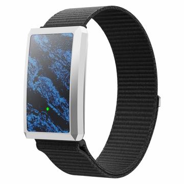 F360 Smart Band - syke, HRV, SpO2, unen seuranta, 44 urheilutilaa - nailonhihna - musta