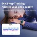 F360 Smart Band - syke, HRV, SpO2, unen seuranta, 44 urheilutilaa - nailonhihna - musta