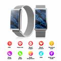 F360 Smart Band - syke, HRV, SpO2, unen seuranta, 44 urheilutilaa - nailonhihna - musta
