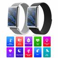 F360 Smart Band - syke, HRV, SpO2, unen seuranta, 44 urheilutilaa - nailonhihna - musta