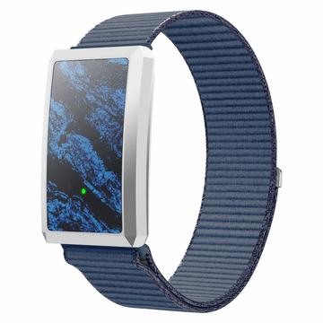 F360 Smart Band - syke, HRV, SpO2, unen seuranta, 44 urheilutilaa - nailonhihna - sininen