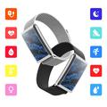 F360 Smart Band - syke, HRV, SpO2, unen seuranta, 44 urheilutilaa - nailonhihna - sininen