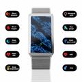 F360 Smart Band - syke, HRV, SpO2, unen seuranta, 44 urheilutilaa - nailonhihna - sininen