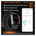 F530 älykello, jossa on ilmapumppu Verenpaine, EKG, syke ja unen seuranta - musta