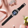 Fitbit Versa 3/Sense -tyylikäs nahkahihna strassikivillä