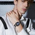 Fitbit Versa 3/Sense -tyylikäs nahkahihna strassikivillä